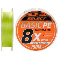 Шнур Select Basic PE 8x 150m (салат.) #1.5/0.18mm 22lb/10kg (18703141)